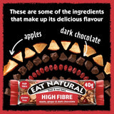 Eat Natural Apple Ginger Dark Chocolate Bars 3 x 40g - British product