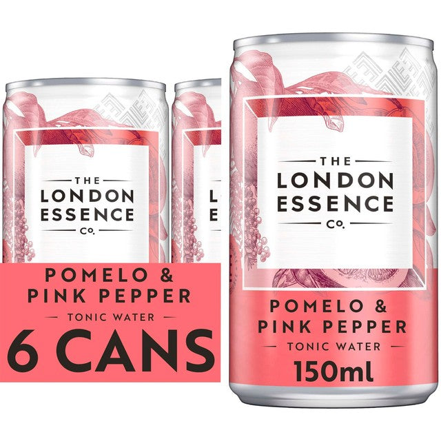 London Essence Co. Pomelo and Pink Peppercorn Tonic Water 6 x 150ml, UK version