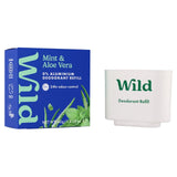 Wild men's Mint & Aloe Vera deodorant refill 40g (British brand)