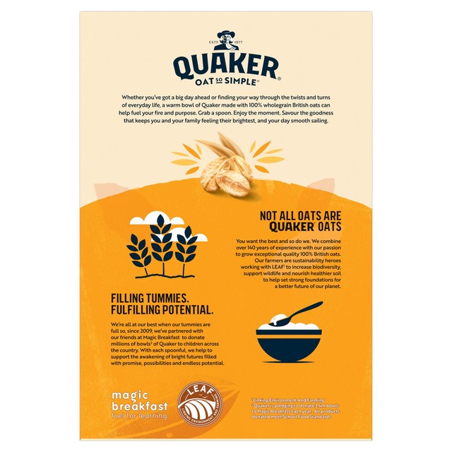 Quaker golden syrup porridge sachets family pack 20 sachets, imported from the UK