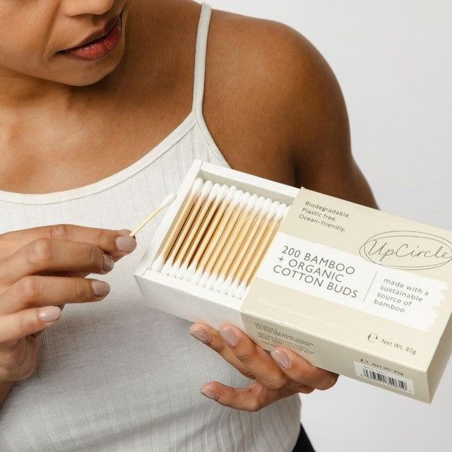 UpCircle Bamboo and Organic Cotton Buds 200 Pack (British brand)