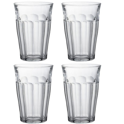 M&S Duralex Picardie Clear Tumbler Set 360ml (Set of 4)- Buy online at McGrocer