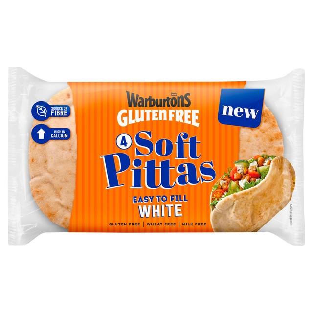 Warburtons soft white pitta breads 240g (British brand)