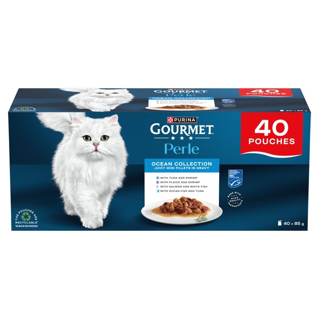 Gourmet Perle cat food pouches 40 x 85g, UK version