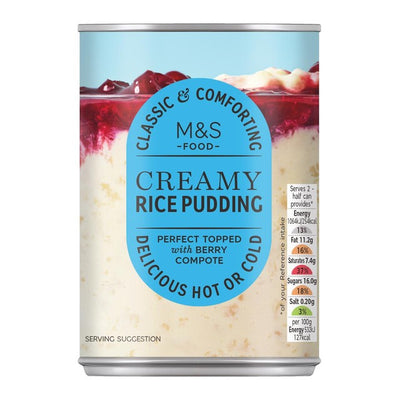 M&S M&S Creamed Rice Pudding 400g- Buy online at McGrocer