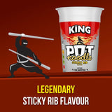 Pot Noodle Sticky Rib instant noodle pot 114g, UK version