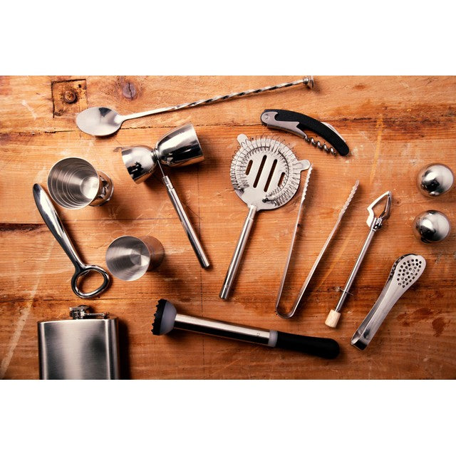 BarCraft stainless steel ice serving tongs - British product