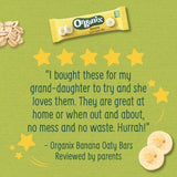 Organix banana oaty bars 6 x 23g, imported from the UK
