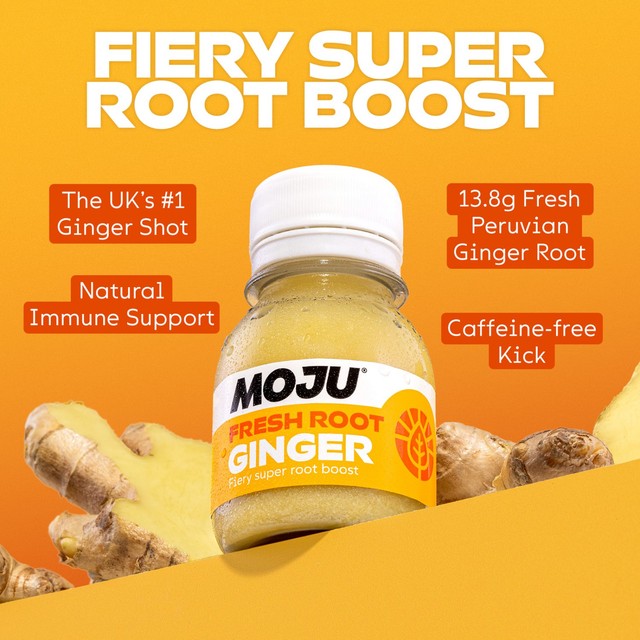 Moju Ginger Vitality Shot 60ml, imported from the UK