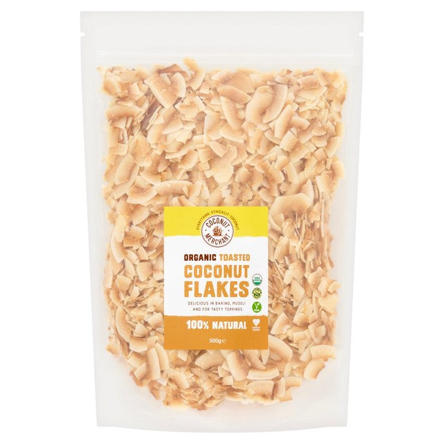 Coconut Merchant Toasted Coconut Flakes 500g - British product