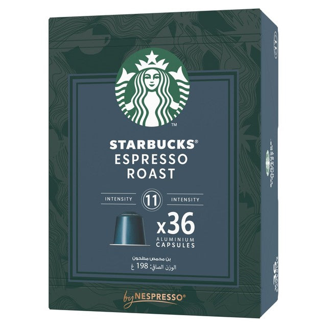 Starbucks Dark Espresso Roast Coffee Capsules 36 (British brand)