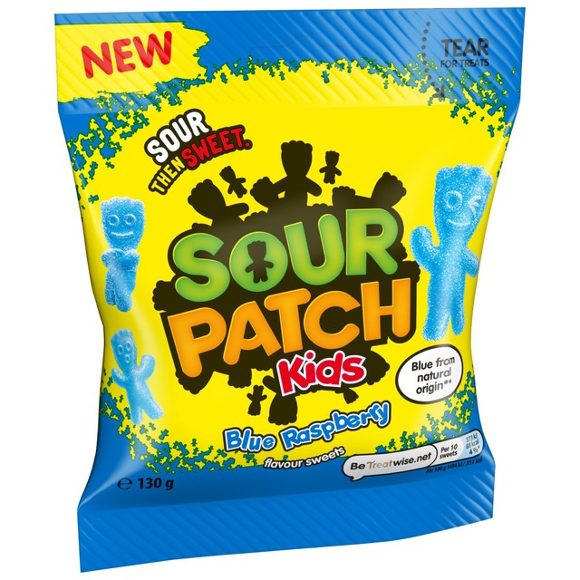 Sour Patch Kids Blue Raspberry gums 130g (British brand)