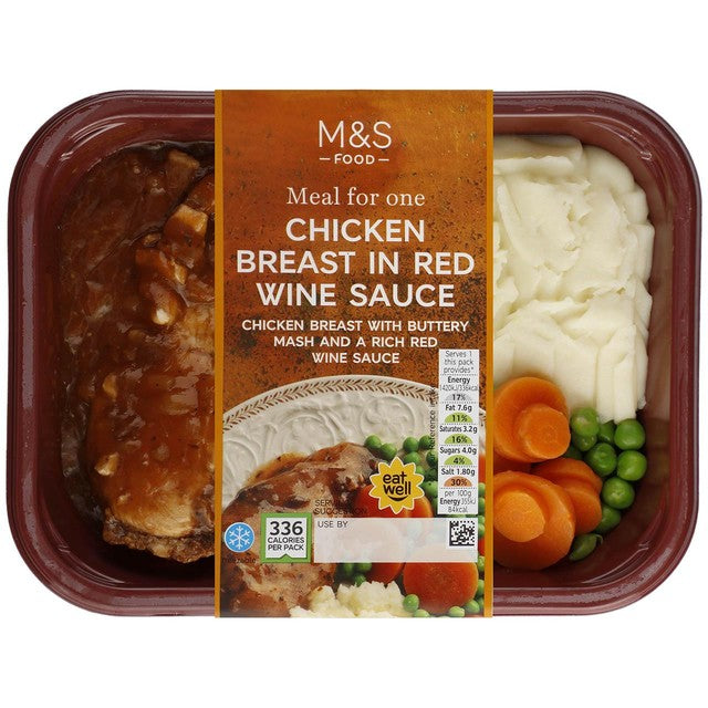 Plat préparé au vin rouge M&S, 400g, importé du Royaume-Uni