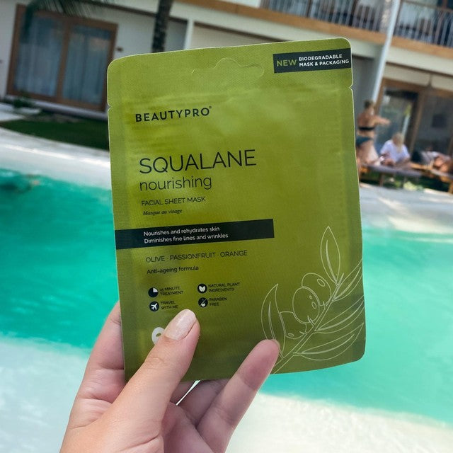 BeautyPro Squalane Nourishing Face Sheet Mask 30g - British product
