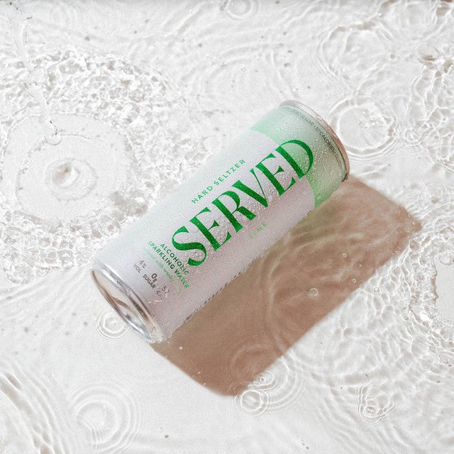 Served Lime Hard Seltzer 250ml (British brand)