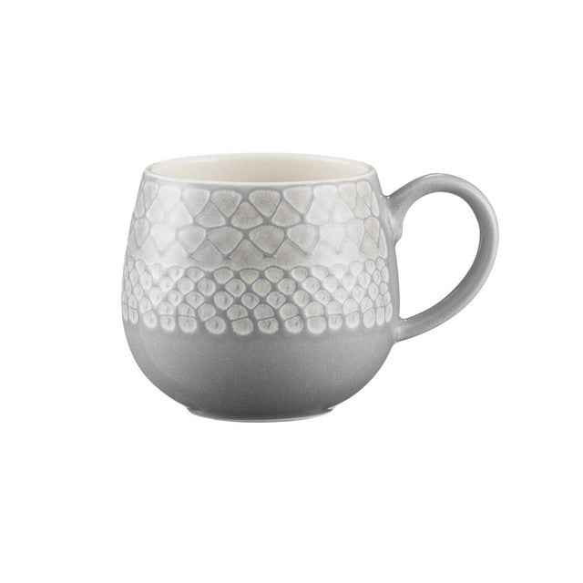 Mason Cash Grey Impressions Mug 350ml, imported from the UK