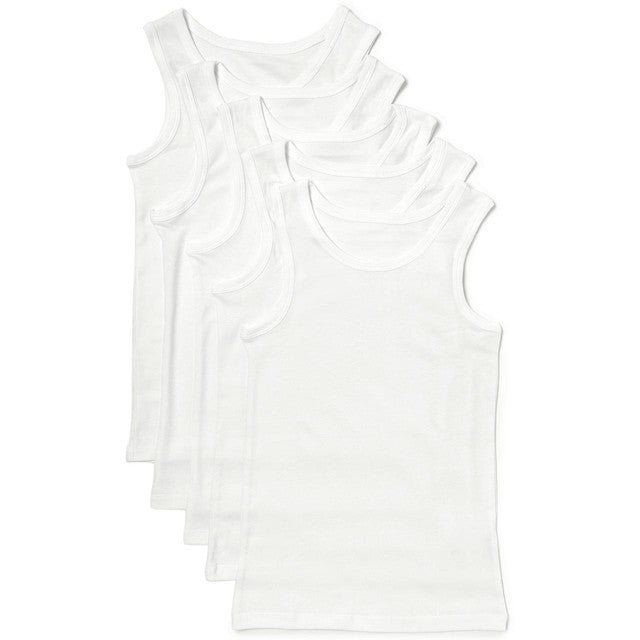 M&S boys pure cotton vests 13-14 years white, imported from the UK