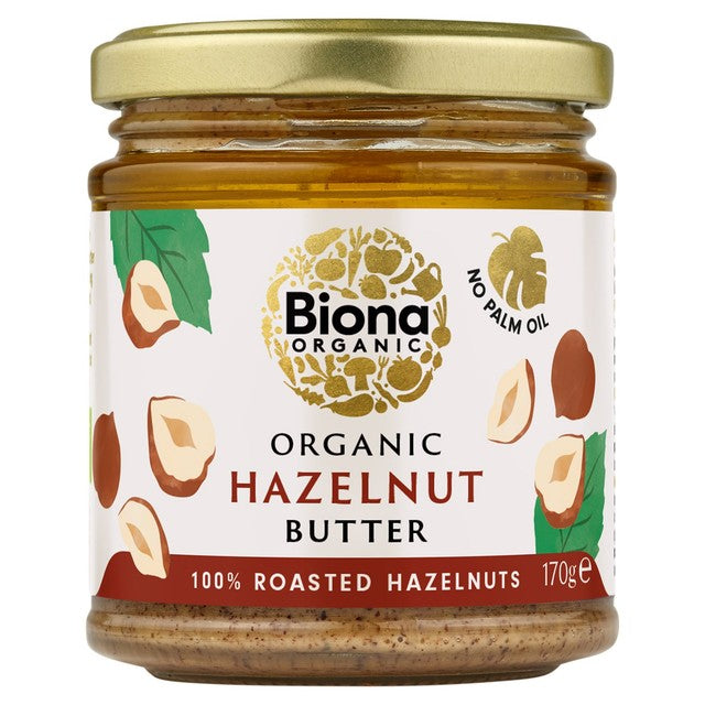Biona Organic Hazelnut Butter 170g - British product