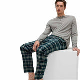 M&S grey cotton pyjama set size M, imported from the UK