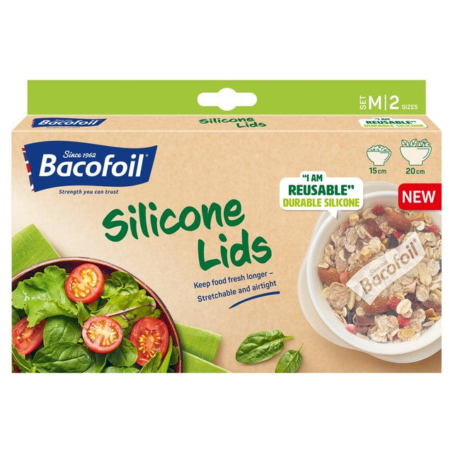 Bacofoil silicone lids medium set of 2 - British product