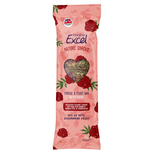 Burgess Excel Rose hay bar 60g - British product