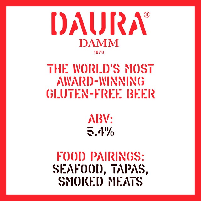 Daura Damm gluten free lager 4 x 330ml - British product