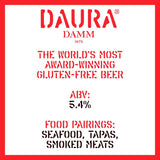 Daura Damm gluten free lager 4 x 330ml - British product