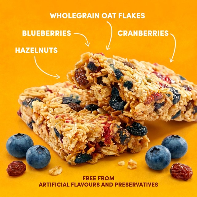 Jordans Frusli Juicy Blueberries cereal bars (British brand)