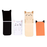 Rex International magnetic cat bookmarks set of 4, imported from the UK