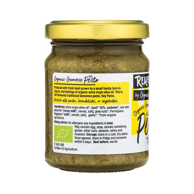 Realfoods by Organico Organic Genovese Pesto 120g, imported from the UK