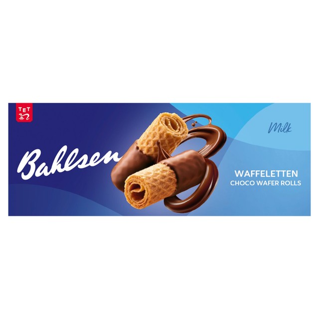 Bahlsen Waffeletten milk chocolate wafer biscuits 100g - British product