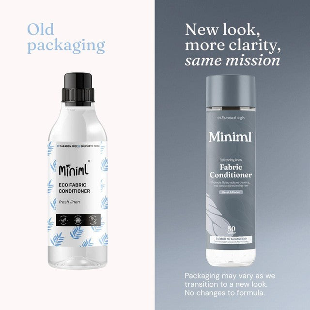 Miniml fabric conditioner Fresh Linen 1L, imported from the UK