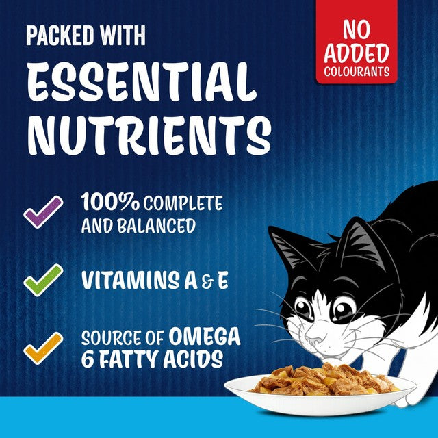 Felix senior cat food fish in jelly pouches - British product