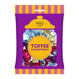 M&S toffee assortment with salted caramel, chocolate brownie, coffee, and butter flavours (British brand)