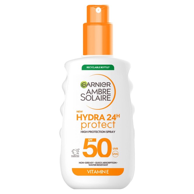 Garnier Ambre Solaire Hydra 24 sun protection spray SPF50 150ml - British product