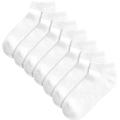 M&S M&S Kids Half Terry Trainer Liner White Trainer Socks 8.5-12 7 Pack- Buy online at McGrocer