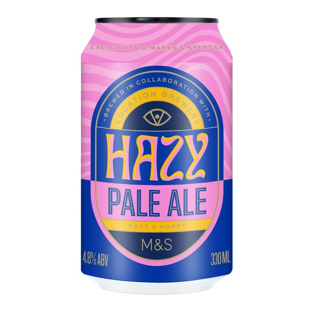 M&S Hazy Pale Ale 330ml, imported from the UK