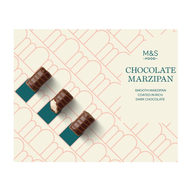 M&S Chocolate Marzipan dark chocolate bar 138g, imported from the UK
