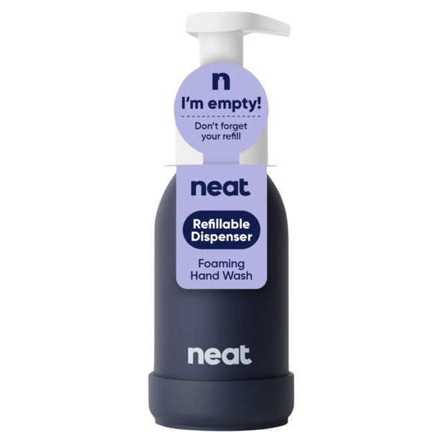 Neat Midnight refillable foaming hand wash bottle - British product