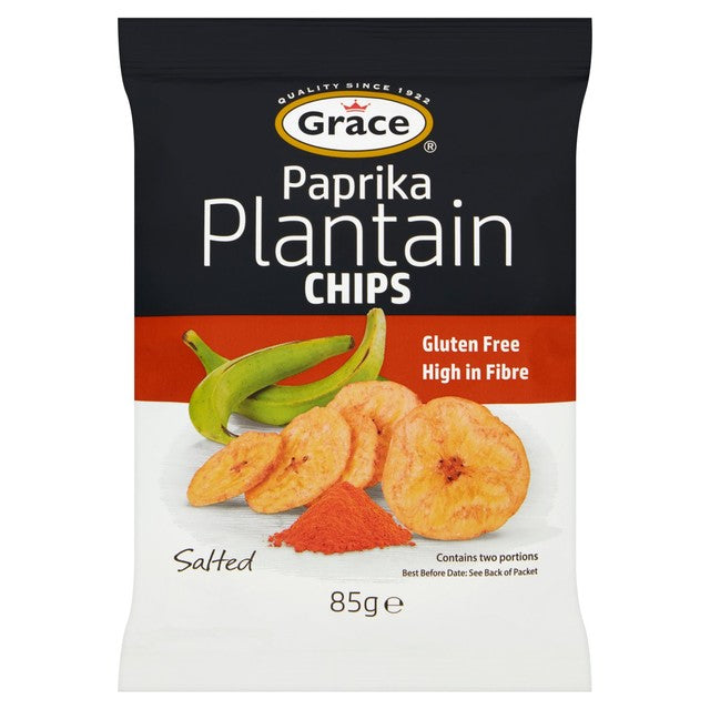 Grace plantain chips paprika 85g, UK version