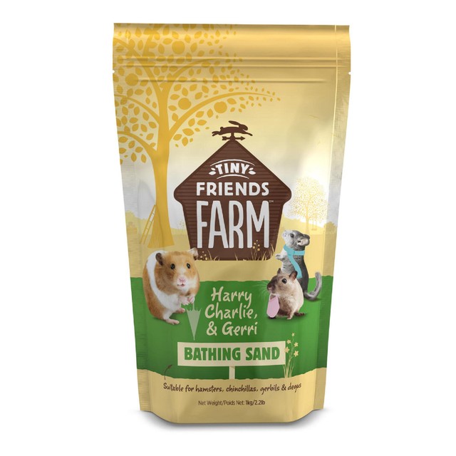 Supreme Tiny Friends Farm bathing sand 1.5L for small animals (British brand)
