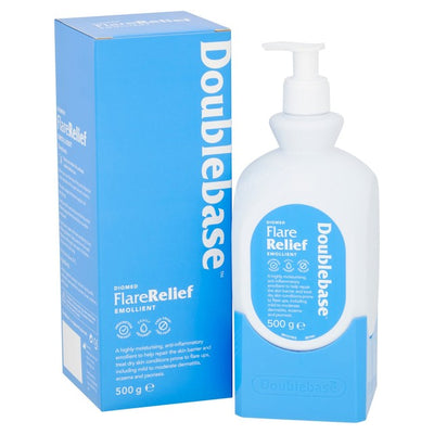 Doublebase Flare Relief Emollienscreme für Ekzeme und trockene Haut 500g