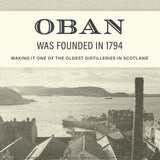 Oban 14 Year Old Single Malt Scotch Whisky, imported from the UK