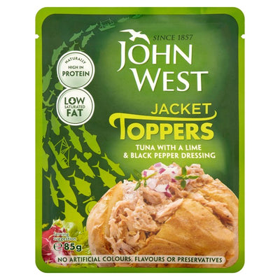 M&S John West Tuna Lime & Black Pepper Dressing Fish Topping Pouch 85g- Buy online at McGrocer