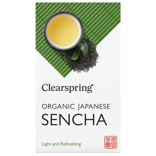 Clearspring Japanese Sencha green tea bags - British product