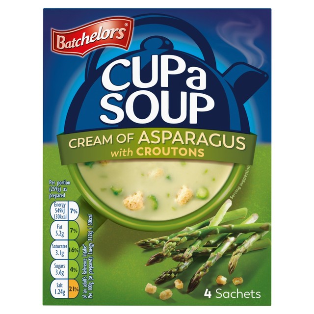 Batchelors Cream of Asparagus Cup A Soup 117g - British product