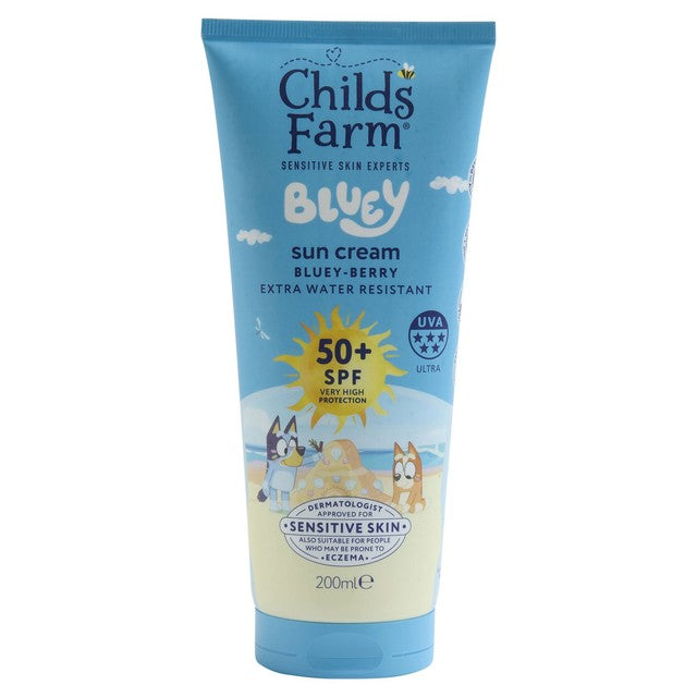 Childs Farm Bluey SPF50+ sun cream, UK version