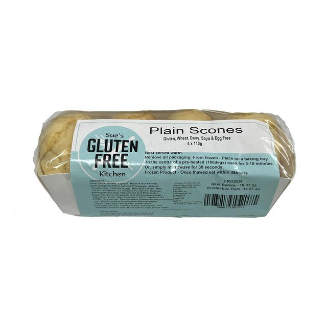 The Gluten Free Kitchen vegan plain scones 4 pack, UK version