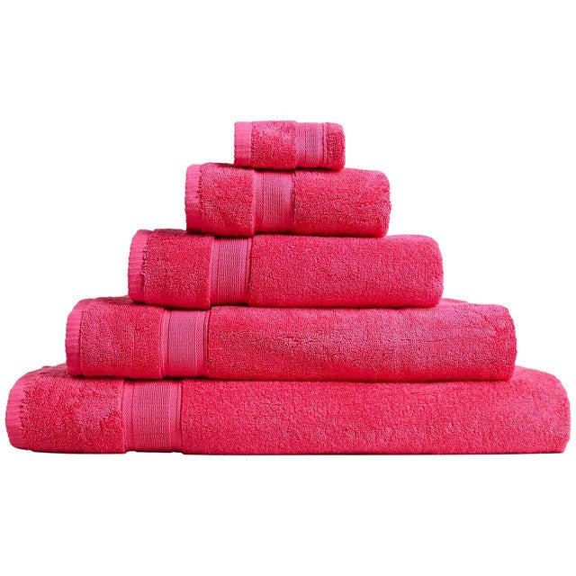 M&S Super Soft Antibacterial Cotton Bath Sheet Raspberry, imported from the UK