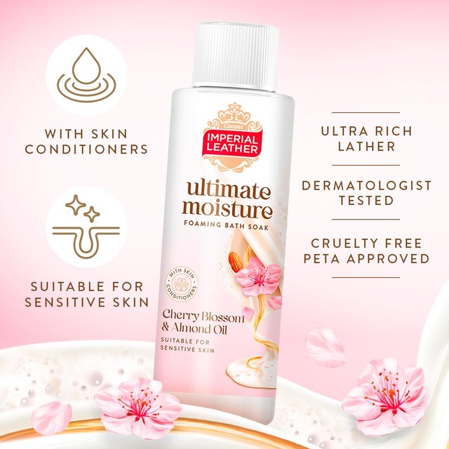 Imperial Leather cherry blossom & almond oil bath soak 450ml, UK version
